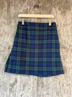 VINEYARD VINES Women's Blackwatch Ponte Skirt Size 0 In Charleston Green